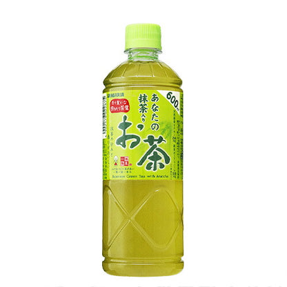 サンガリア あなたの抹茶入りお茶 600ml 48本