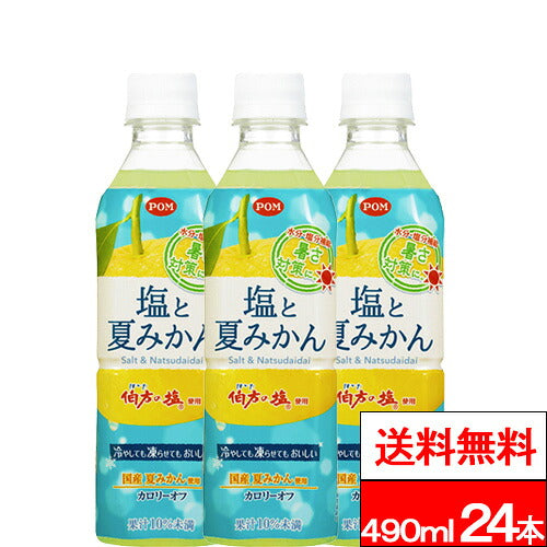 えひめ飲料 POM 塩と夏みかん 490ml 24本