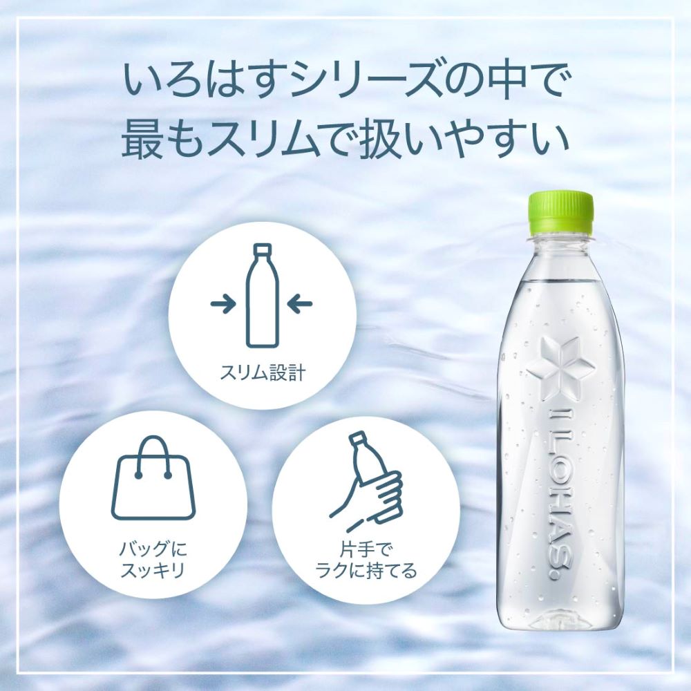 コカ・コーラ い・ろ・は・す 天然水 ラベルレス 400ml 24本