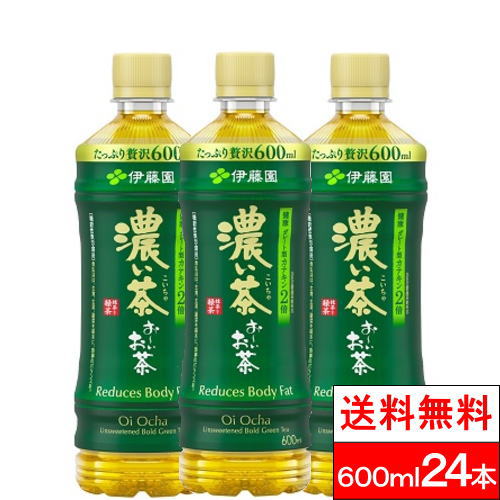 伊藤園 おーいお茶 濃い茶 600ml 24本