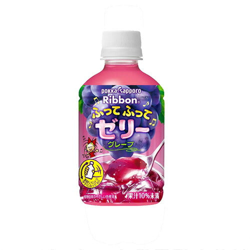 ポッカサッポロ ふってふってゼリー グレープ 295g 24本