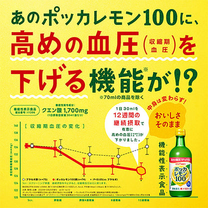 ポッカサッポロ ポッカレモン100 300ml 瓶 3本