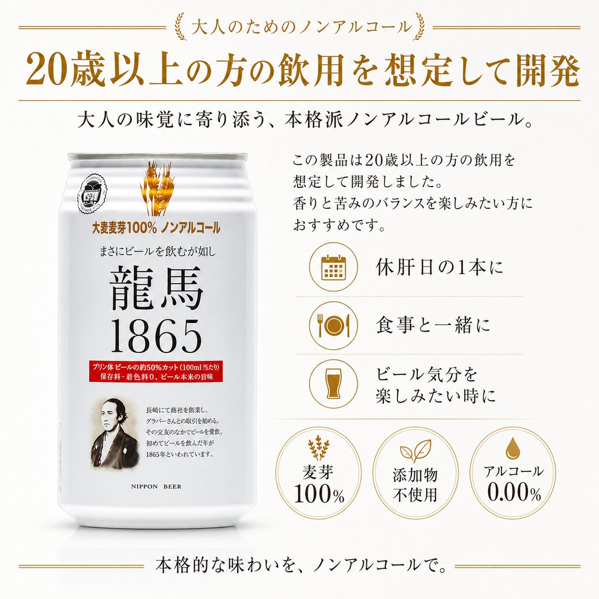 龍馬 1865 350ml 48缶 (計48本)