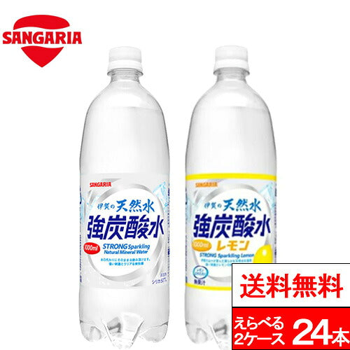 強炭酸 伊賀の天然水 強炭酸水 選べる強炭酸水 炭酸水 1000ml 24本