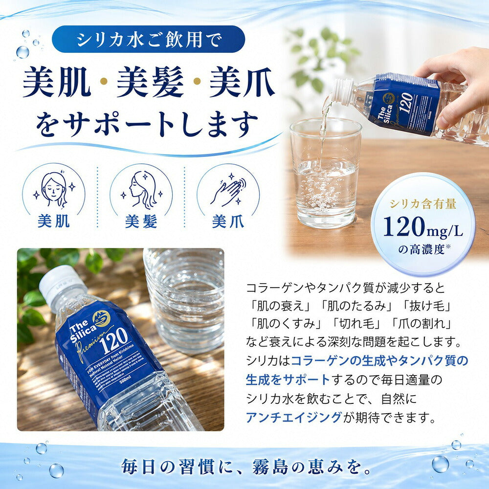 温泉水 The Silica Premium120 500ml 2ケース