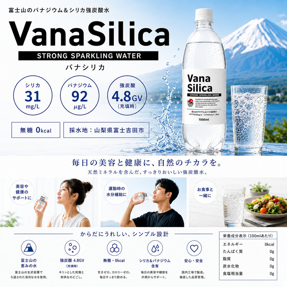 炭酸水 1000ml 12本