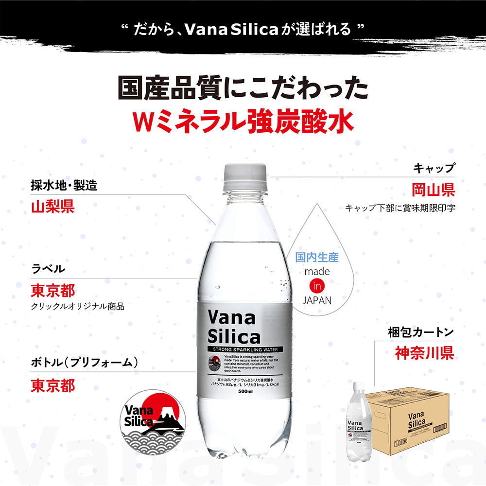炭酸水 500ml 24本